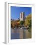 New York City, Manhattan, Central Park and the Grand Buildings across the Lake in Autumn, USA-Gavin Hellier-Framed Photographic Print