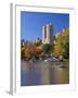 New York City, Manhattan, Central Park and the Grand Buildings across the Lake in Autumn, USA-Gavin Hellier-Framed Photographic Print