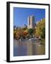 New York City, Manhattan, Central Park and the Grand Buildings across the Lake in Autumn, USA-Gavin Hellier-Framed Photographic Print