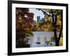 New York City, Manhattan, Central Park and the Grand Buildings across the Lake in Autumn, USA-Gavin Hellier-Framed Photographic Print