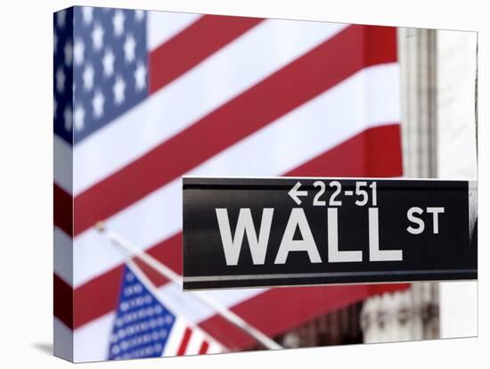 New York City, Manhattan, Downtown Financial District - Wall Street and the New York Stock Exchange-Gavin Hellier-Stretched Canvas