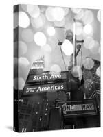 New York City, Manhattan, Empire State Building on a Rainy Evening- Low Angle View, USA-Gavin Hellier-Stretched Canvas