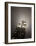 New York City, Manhattan, Empire State Building on a Rainy Evening- Low Angle View, USA-Gavin Hellier-Framed Photographic Print