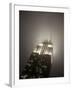 New York City, Manhattan, Empire State Building on a Rainy Evening- Low Angle View, USA-Gavin Hellier-Framed Photographic Print