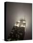 New York City, Manhattan, Empire State Building on a Rainy Evening- Low Angle View, USA-Gavin Hellier-Stretched Canvas