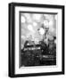 New York City, Manhattan, Empire State Building on a Rainy Evening- Low Angle View, USA-Gavin Hellier-Framed Photographic Print