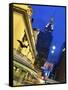 New York City, Manhattan, Grand Central Station and the Chrysler Building Illuminated at Dusk, USA-Gavin Hellier-Framed Stretched Canvas