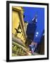 New York City, Manhattan, Grand Central Station and the Chrysler Building Illuminated at Dusk, USA-Gavin Hellier-Framed Photographic Print