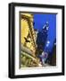 New York City, Manhattan, Grand Central Station and the Chrysler Building Illuminated at Dusk, USA-Gavin Hellier-Framed Photographic Print