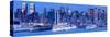 New York City, Manhattan, Panoramic View of Mid Town Manhattan across the Hudson River, USA-Gavin Hellier-Stretched Canvas