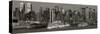 New York City, Manhattan, Panoramic View of Mid Town Manhattan across the Hudson River, USA-Gavin Hellier-Stretched Canvas