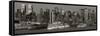 New York City, Manhattan, Panoramic View of Mid Town Manhattan across the Hudson River, USA-Gavin Hellier-Framed Stretched Canvas