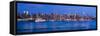 New York City, Manhattan, Panoramic View of Mid Town Manhattan across the Hudson River, USA-Gavin Hellier-Framed Stretched Canvas