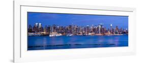 New York City, Manhattan, Panoramic View of Mid Town Manhattan across the Hudson River, USA-Gavin Hellier-Framed Photographic Print