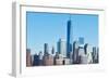 New York City Manhattan Skyline over Hudson River Viewed from New Jersey-haveseen-Framed Photographic Print