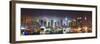 New York City Manhattan Skyline Panorama at Night over Hudson River with Refelctions Viewed from Ne-Songquan Deng-Framed Photographic Print