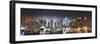 New York City Manhattan Skyline Panorama at Night over Hudson River with Refelctions Viewed from Ne-Songquan Deng-Framed Photographic Print