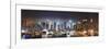 New York City Manhattan Skyline Panorama at Night over Hudson River with Refelctions Viewed from Ne-Songquan Deng-Framed Photographic Print