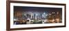 New York City Manhattan Skyline Panorama at Night over Hudson River with Refelctions Viewed from Ne-Songquan Deng-Framed Photographic Print