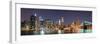 New York City Manhattan Skyline Panorama with Brooklyn Bridge and Office Skyscrapers Building in At-Songquan Deng-Framed Photographic Print