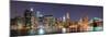 New York City Manhattan Skyline Panorama with Brooklyn Bridge and Office Skyscrapers Building in At-Songquan Deng-Mounted Photographic Print