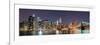 New York City Manhattan Skyline Panorama with Brooklyn Bridge and Office Skyscrapers Building in At-Songquan Deng-Framed Photographic Print