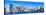 New York City Manhattan Skyline Panorama with Brooklyn Bridge and Skyscrapers over Hudson River in-Songquan Deng-Stretched Canvas