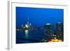 New York City Manhattan Skyline with One World Trade Center Tower (Aka Freedom Tower) over Hudson R-haveseen-Framed Photographic Print