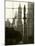 New York City, Manhattan, Statue of Christopher Columbus in Columbus Circle Viewed Through a Glass -Gavin Hellier-Mounted Photographic Print