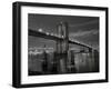 New York City, Manhattan, the Brooklyn and Manhattan Bridges Spanning the East River, USA-Gavin Hellier-Framed Photographic Print