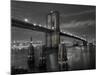 New York City, Manhattan, the Brooklyn and Manhattan Bridges Spanning the East River, USA-Gavin Hellier-Mounted Photographic Print