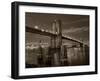 New York City, Manhattan, the Brooklyn and Manhattan Bridges Spanning the East River, USA-Gavin Hellier-Framed Photographic Print