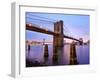 New York City, Manhattan, the Brooklyn and Manhattan Bridges Spanning the East River, USA-Gavin Hellier-Framed Photographic Print