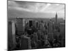 New York City, Manhattan, View of Downtown and Empire State Building from Rockerfeller Centre, USA-Gavin Hellier-Mounted Photographic Print