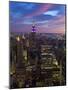 New York City, Manhattan, View Towards Downtown; Empire State Building from Rockerfeller Centre, US-Gavin Hellier-Mounted Photographic Print