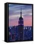 New York City, Manhattan, View Towards Downtown; Empire State Building from Rockerfeller Centre, US-Gavin Hellier-Framed Stretched Canvas