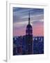 New York City, Manhattan, View Towards Downtown; Empire State Building from Rockerfeller Centre, US-Gavin Hellier-Framed Premium Photographic Print