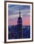 New York City, Manhattan, View Towards Downtown; Empire State Building from Rockerfeller Centre, US-Gavin Hellier-Framed Photographic Print