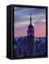 New York City, Manhattan, View Towards Downtown; Empire State Building from Rockerfeller Centre, US-Gavin Hellier-Framed Stretched Canvas