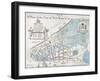 New York City Map, 1728-null-Framed Giclee Print