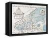 New York City Map, 1728-null-Framed Stretched Canvas