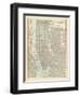 New York City Map-Wild Apple Portfolio-Framed Art Print