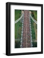 New York City Marathon Runners on Verrazano Bridge-null-Framed Photographic Print