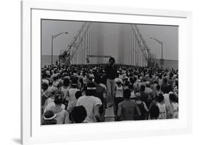 New York City Marathon, Verrazano Narrows Bridge, 1985-Anthony Butera-Framed Giclee Print