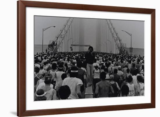 New York City Marathon, Verrazano Narrows Bridge, 1985-Anthony Butera-Framed Giclee Print