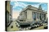 New York City, New York - Exterior View of Grand Central-Lantern Press-Stretched Canvas