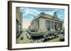 New York City, New York - Exterior View of Grand Central-Lantern Press-Framed Premium Giclee Print