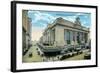 New York City, New York - Exterior View of Grand Central-Lantern Press-Framed Premium Giclee Print