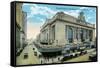 New York City, New York - Exterior View of Grand Central-Lantern Press-Framed Stretched Canvas