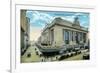 New York City, New York - Exterior View of Grand Central-Lantern Press-Framed Premium Giclee Print